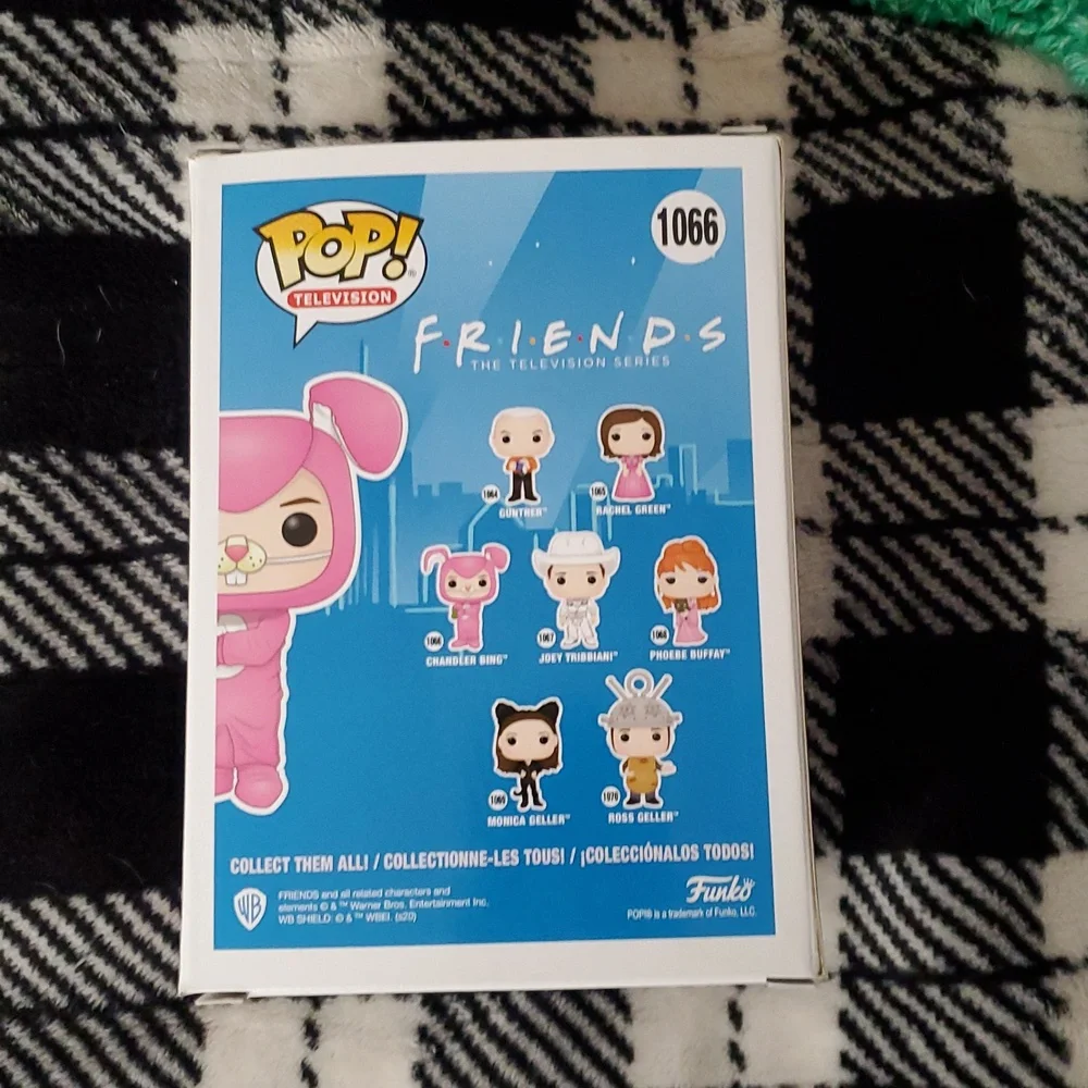 Funko Pink and Light Pink Friends Chandler Bing Pop! Vinyl Box Back - Picture 3 of 6